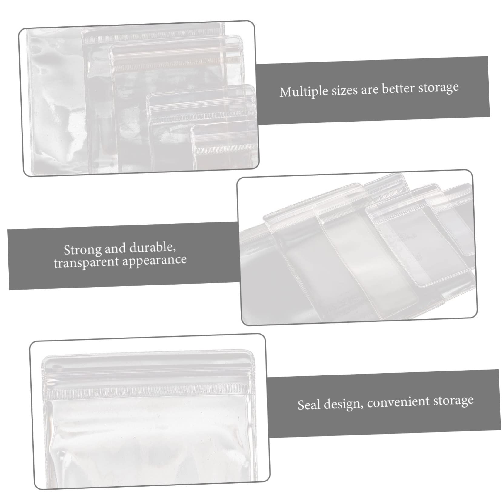 Lamphle 100 Sacchetti Per Gioielli, Piccoli, In Plastica PVC, Con - Foto 5