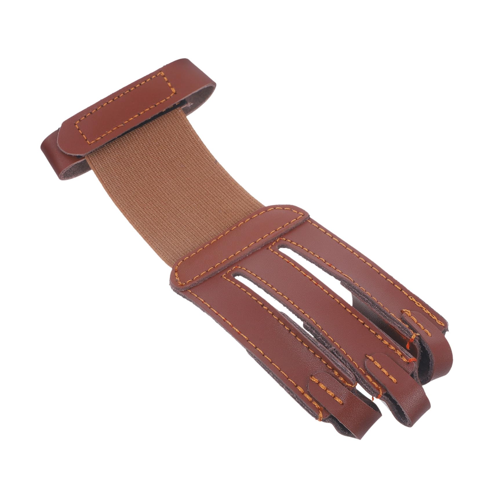 Gogogmee Archery Finger Guard Cow Leather Accessory for Finger Cover for Hunting Practice Comfortable Convenient Use Sports Archery Gear