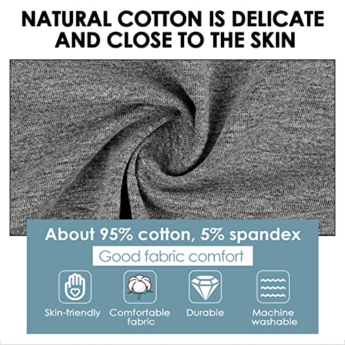 Men's Boxer Briefs Secret Hidden Pocket, Travel Underwear with Secret Front Stash Pocket Panties (Gray) - 2 Packs4