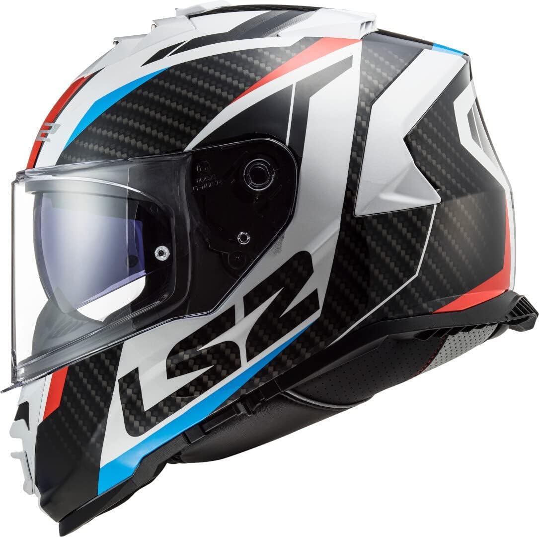 LS2, Casco de moto integral STORM II RACER Rojo Azul, S
