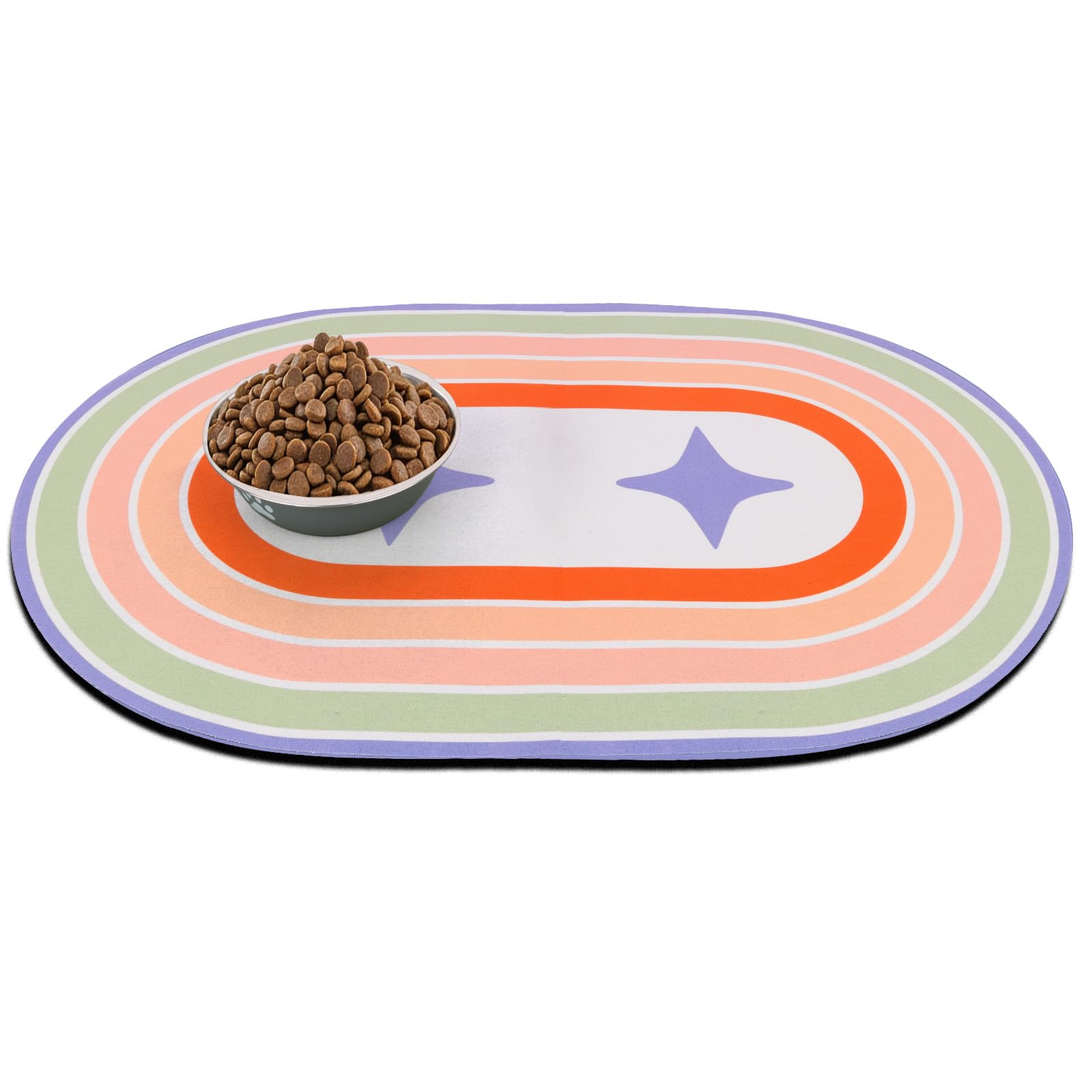 Absorbent Dog Food Mat, 40×60cm Pet Feeding Mat Non Slip, Dog Bowl Mat, Easy Clean Pet Feeding Mats, No Stains Quick Dry Eating Mat, Multiple Colors