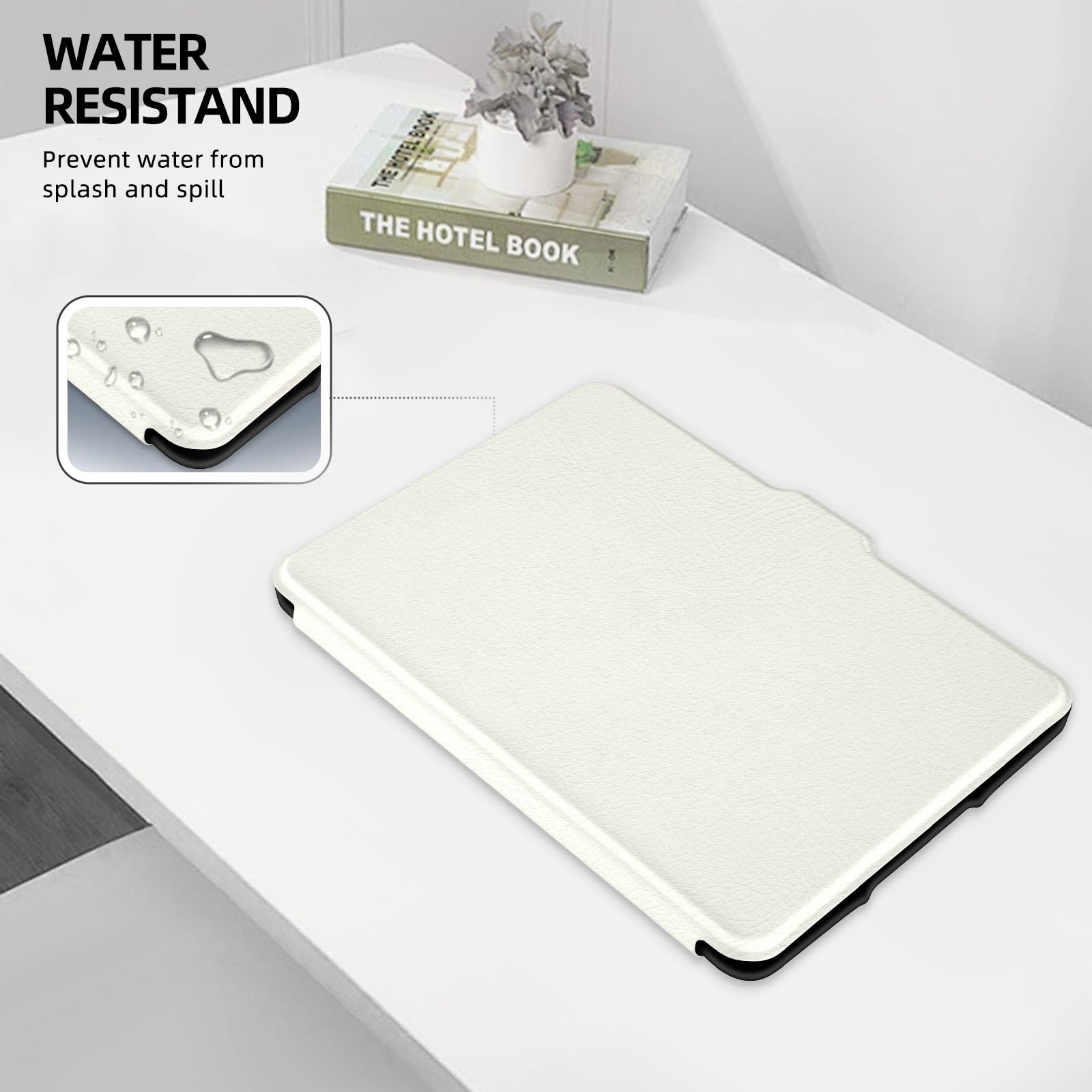 MOROCK Custodia per Kindle Paperwhite da 6 pollici di 5a/6a/7a generazione 2012-2017 (modello n. EY21 e DP75SDI), custodia leggera in pelle PU di alta qualità con cinturino da polso, accensione e