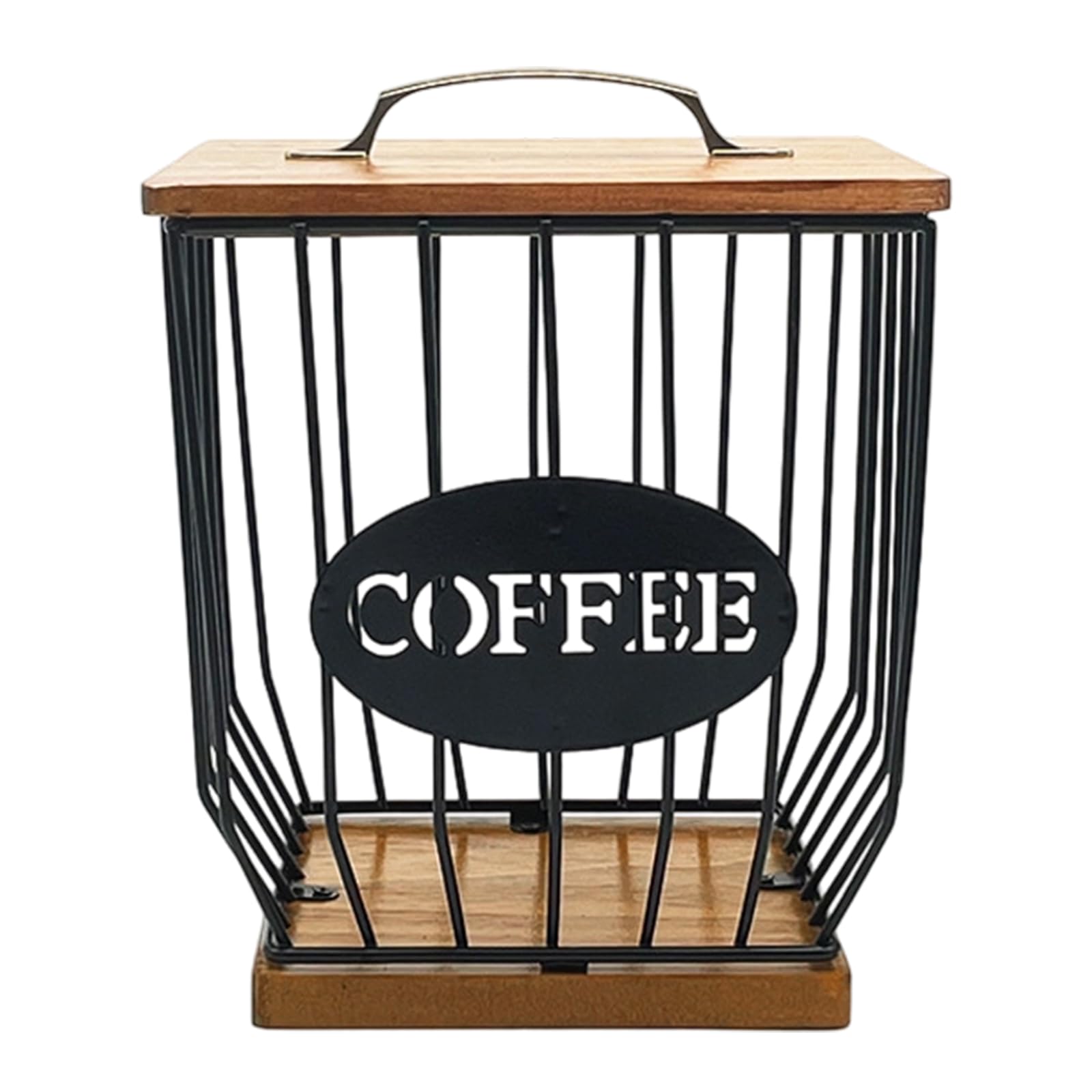 Piceioep Multipurpose Coffee Storage Container in Elegant Designs Opening Suitable Accessory for Kitchens Cafes and Offices Cafe Coffee Organizers