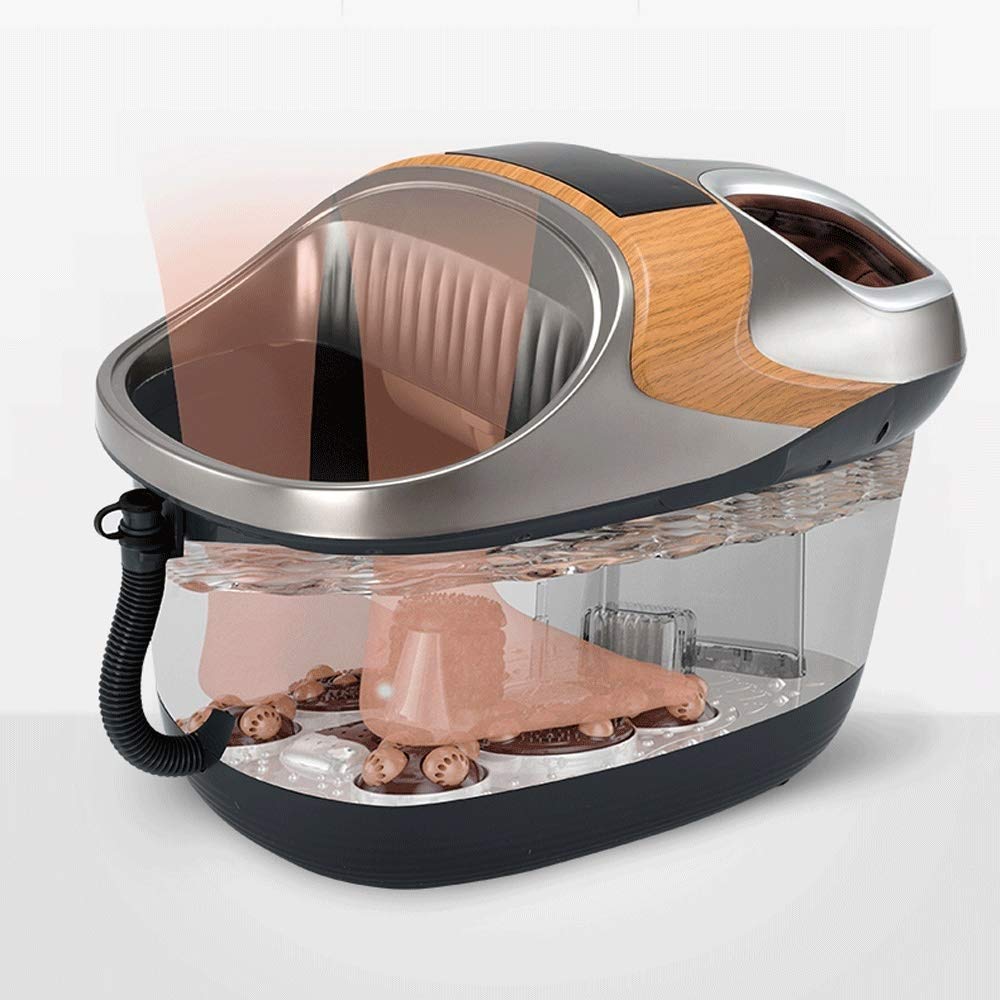 Bañera para pies, baño de pies doble Masaje eléctrico Calefacción Hogar Inteligente Temperatura constante Lavabo de espuma Máquina de pedicura automática Bañera para pies Familia, Barril de baño para