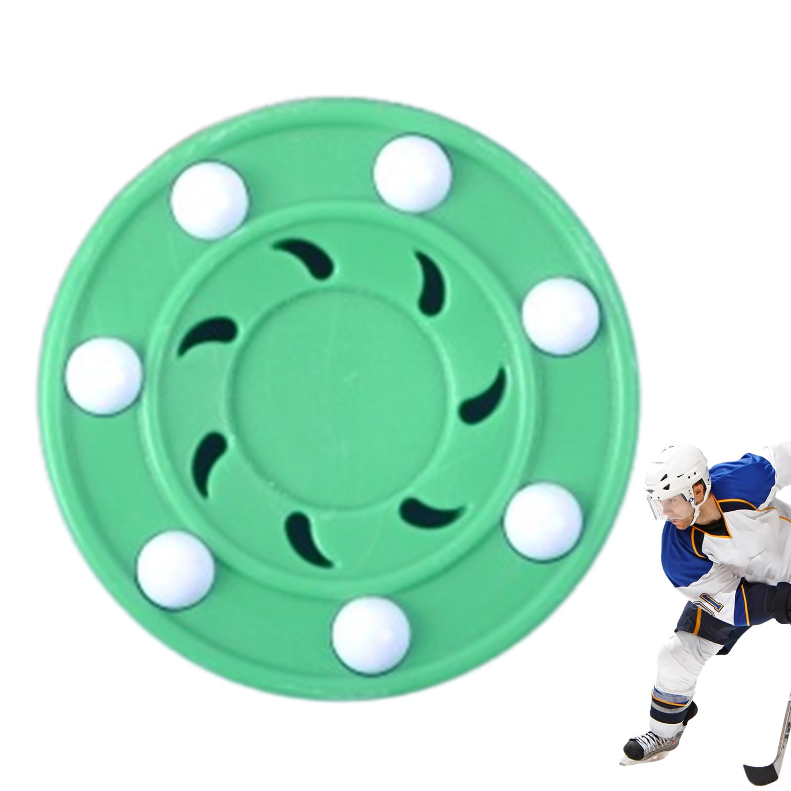 Générique Rondelle de Hockey intérieure, rondelle de Hockey à Rouleaux | Pucks de en Mousse,Équipement d'entraînement Sportif Multifonctionnel à Balle Plate intérieure à l'étanché