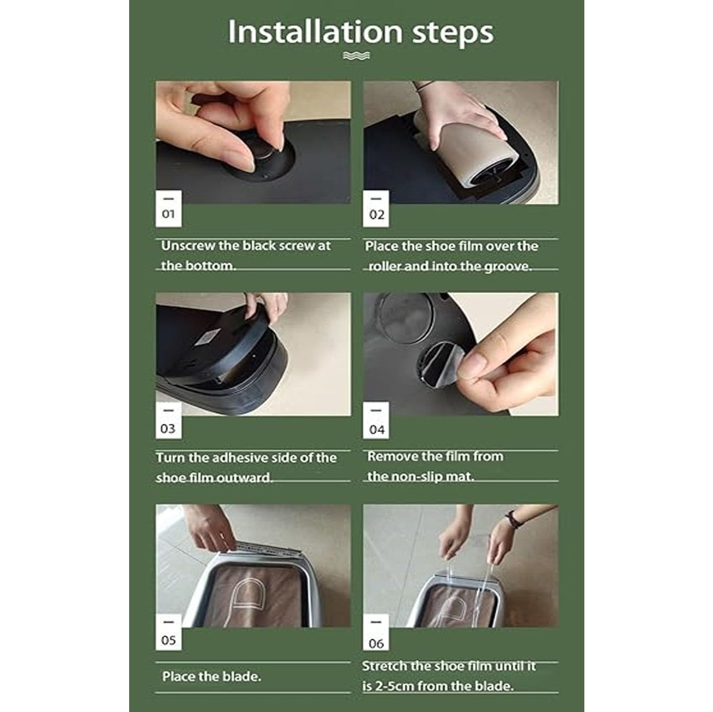 Shoe Cover Dispenser Automatic Machine, Schuhputzmaschine mit 100m Überschuhen aus Kunststoff, rutschfest und Wasserdicht, für Zuhause, Fabrik und Labor,Silver-Armrest Style