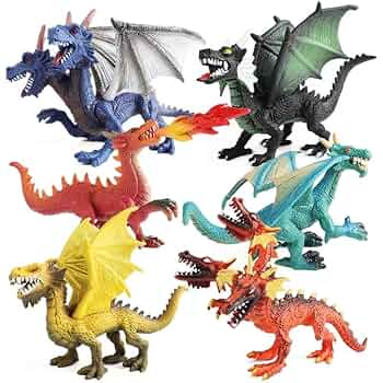 ドラゴン アクションフィギュア Amazon.co.jp: ZXOVLN ミニドラゴンフィギュアキット リアルな