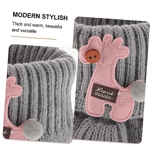 KESYOO Cartoon Knitted Scarf for Kids Winter Neck Warmer for Boys and Girls Soft Toddler Neck Wrap for Cold Weather2