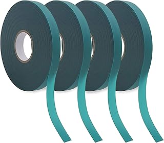 Sponsored Ad - 4 Rolls Stretch Tie Tape, 1/2 Inch Wide Garden Tie Tape Thick Plant Ribbon Garden Green Vinyl Stake for Bra...