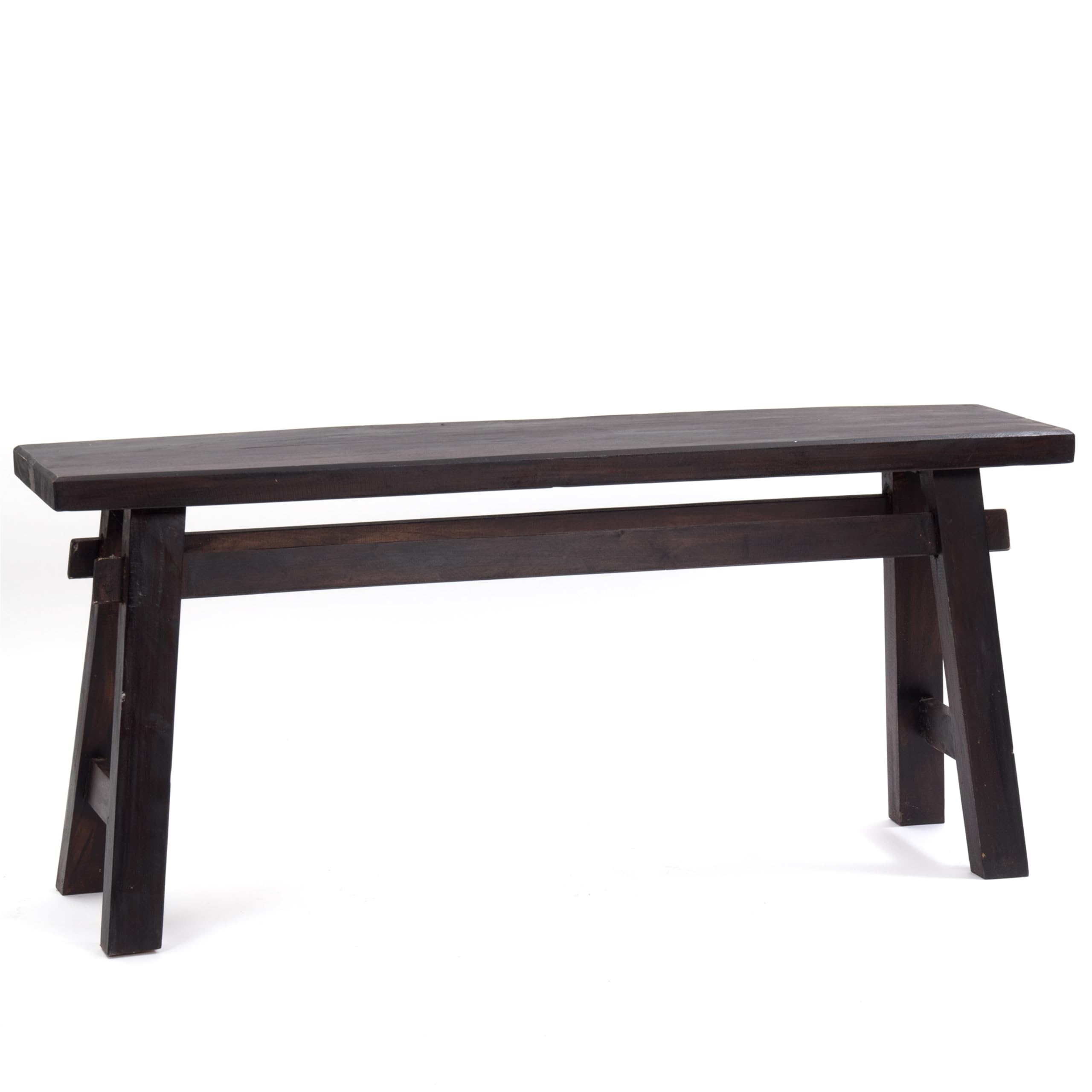 DESIGN DELIGHTS Banc East | Acajou, 118x27,5x53cm (LxPxH) | En Bois Naturel, Rustique pour l'Entrée, Cuisine, d'Appoint Vintage, de Lit | Couleur: 03 Marron