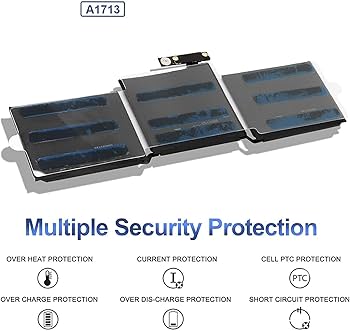 Laptrix A1708 A1713 Battery Replacement for MacBook Pro 13-inch