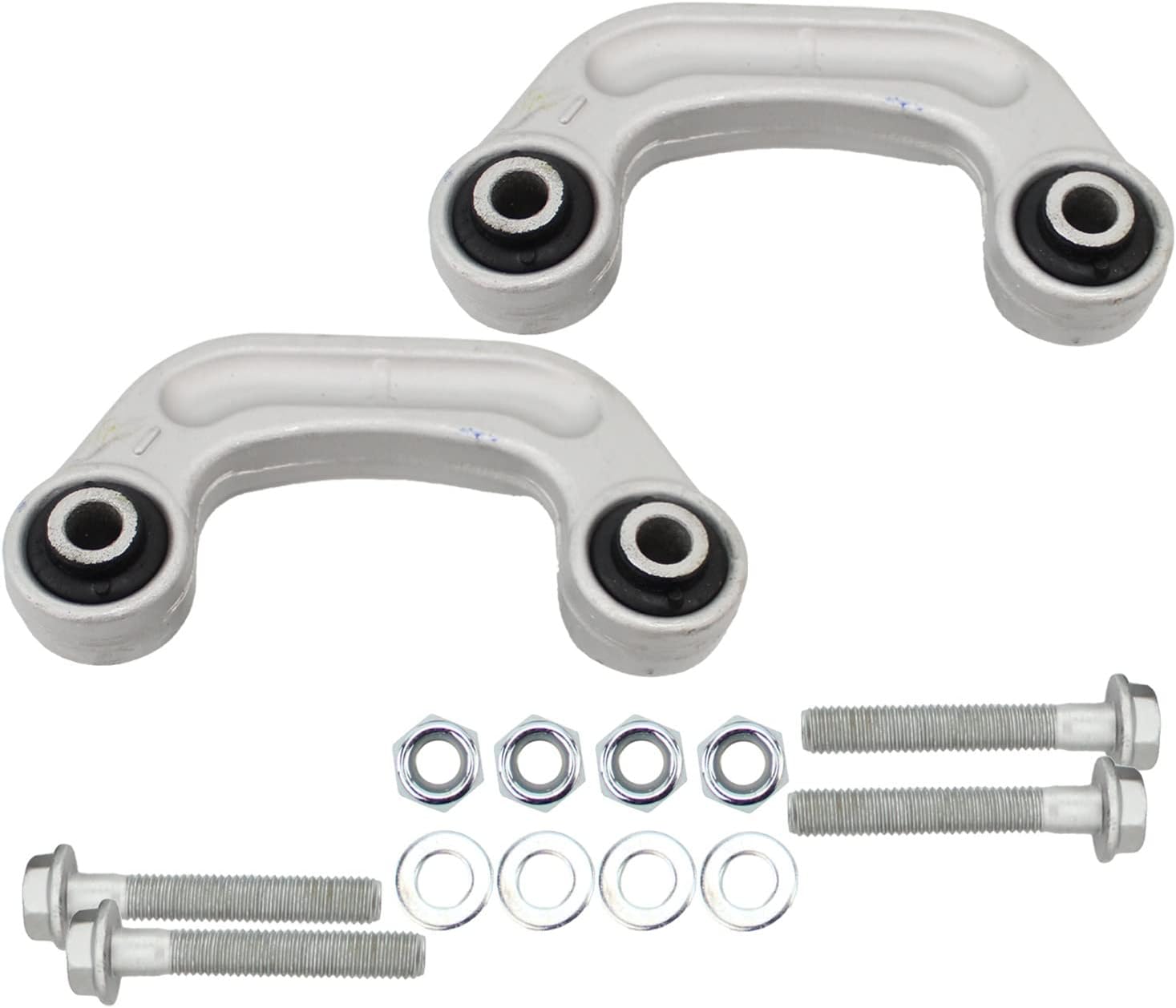 Set of Front LH & Right RH Forged Aluminum Suspension Stabilizer Sway Bar Links Pair (2 Pieces) For Audi A6 A8 Quattro S6 S8, Volkswagen Phaeton