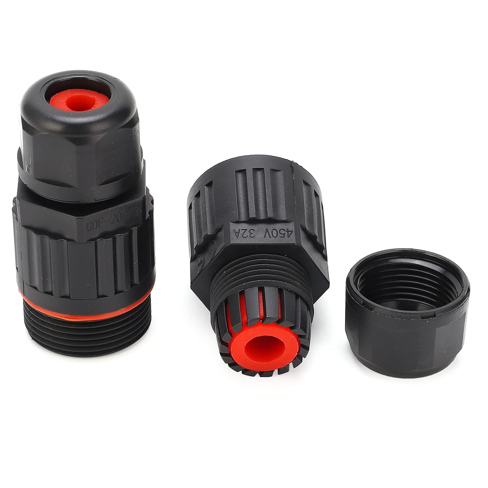 3 PCS IP68 Boîte De Jonction étanche,connecteur De Fil De Câble électrique,nylon Ignifuge PA66,pour Une Connexion Rapide à L'éclairage Extérieur Et Au Câblage Externe(IP68 3 Way (4-9mm