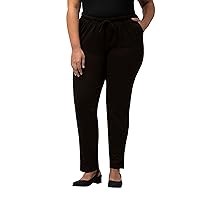 ULLA POPKEN Pantaloni Sportivi tipo Jeggings per Donna, Nero