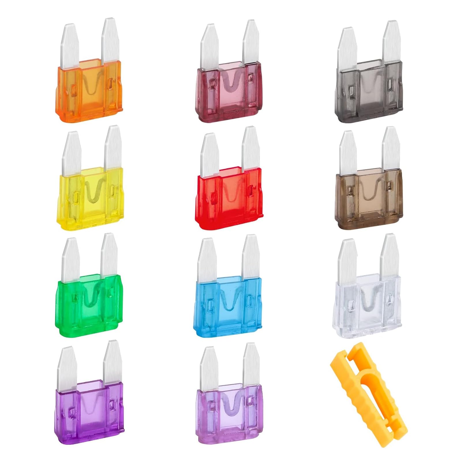 Set Di 30 Fusibili Auto A Lama: Mini Fusibili Standard 2A-40A Con Estrattore, Per Auto, Camper, Moto