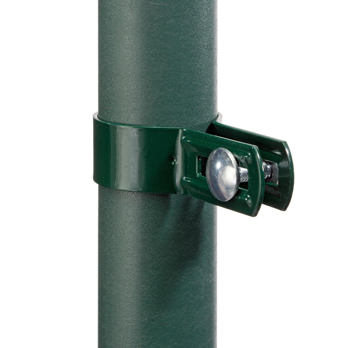 HaGa® Strebenschelle rund Ø 3,8cm - 50 Stück Befestigungsschellen für Zaunbau in grün