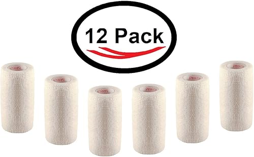 Miniatura 18 de Cinta adhesiva para veterinarios (negro) (paquete de 2) (4 pulgadas x 15 pies), autoadhesiva, adherente, cohesiva, flexible, autoadhesiva, rollo