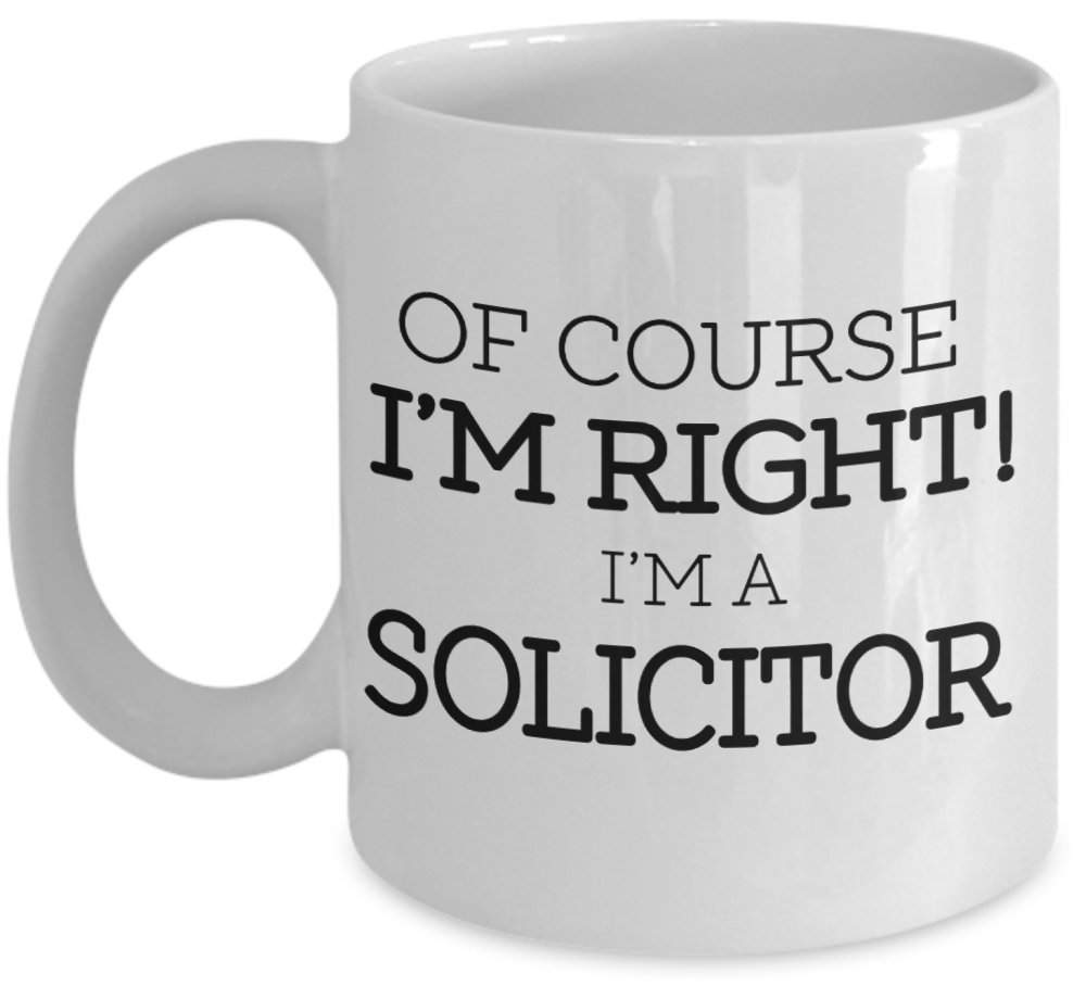 Shaniztoons White Solicitor Novelty Gift Mug