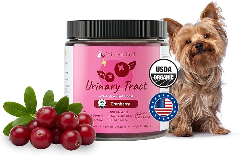 Vitaminas y suplementos para mascotas kin+kind - Suplemento de apoyo inmunológico para perros y gatos - Suplementos naturales para perros y gatos con ingredientes orgánicos para una inmunidad saludable - Hecho en Estados Unidos - 4 oz (mediano)
