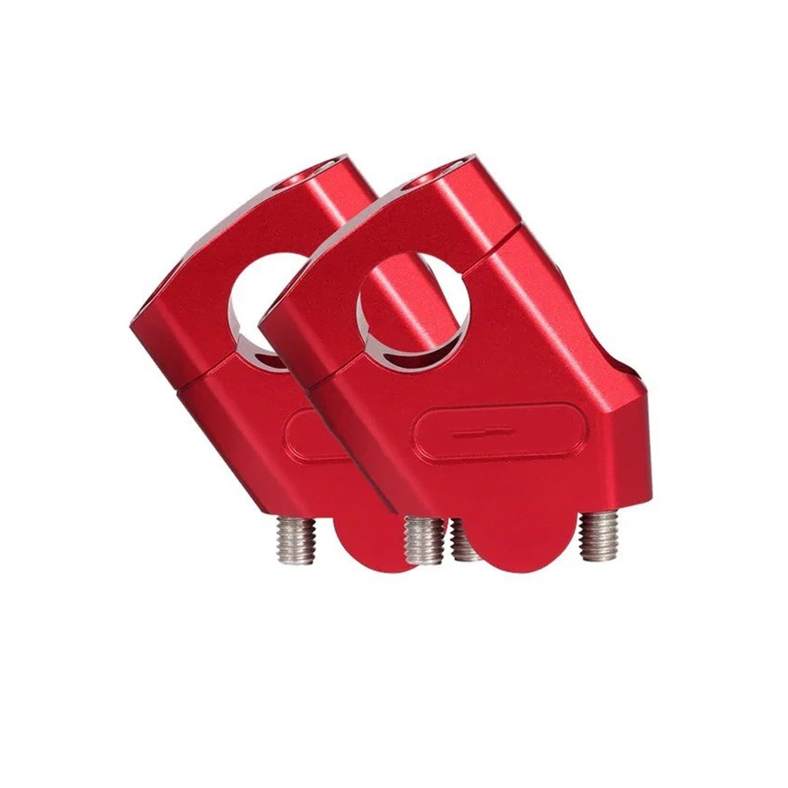 Abrazadera Universal para Manillar Motocicleta 28 Mm 22 Alzas Manillar Moto(28mm Red)