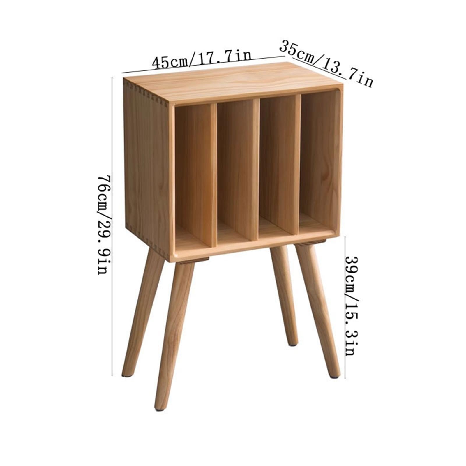 archiviazione dei record Armadietto for dischi in vinile, album in legno, supporto for CD centro di intrattenimento