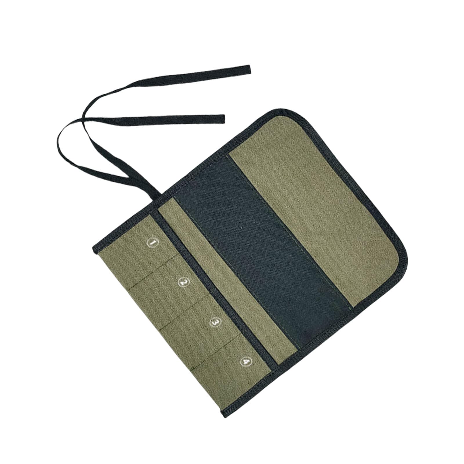 Water Resistant Fabric Tool Roll Pouches Foldable Portable Organizers Featuring Multiple Pockets for Sturdy Storage Tool Roll for Repair