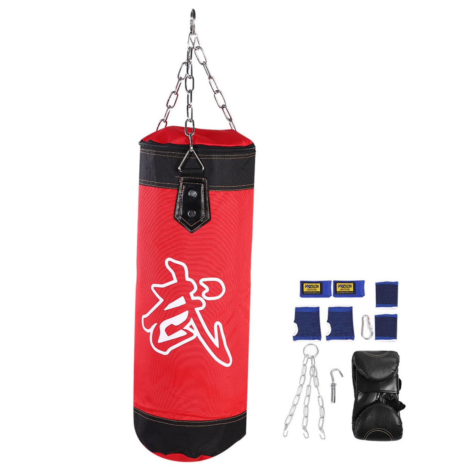 Sacco Da Boxe Professionale 120cm | Tessuto Oxford Resistente Con Catene E Ganci - Per Allenamento - Foto 8