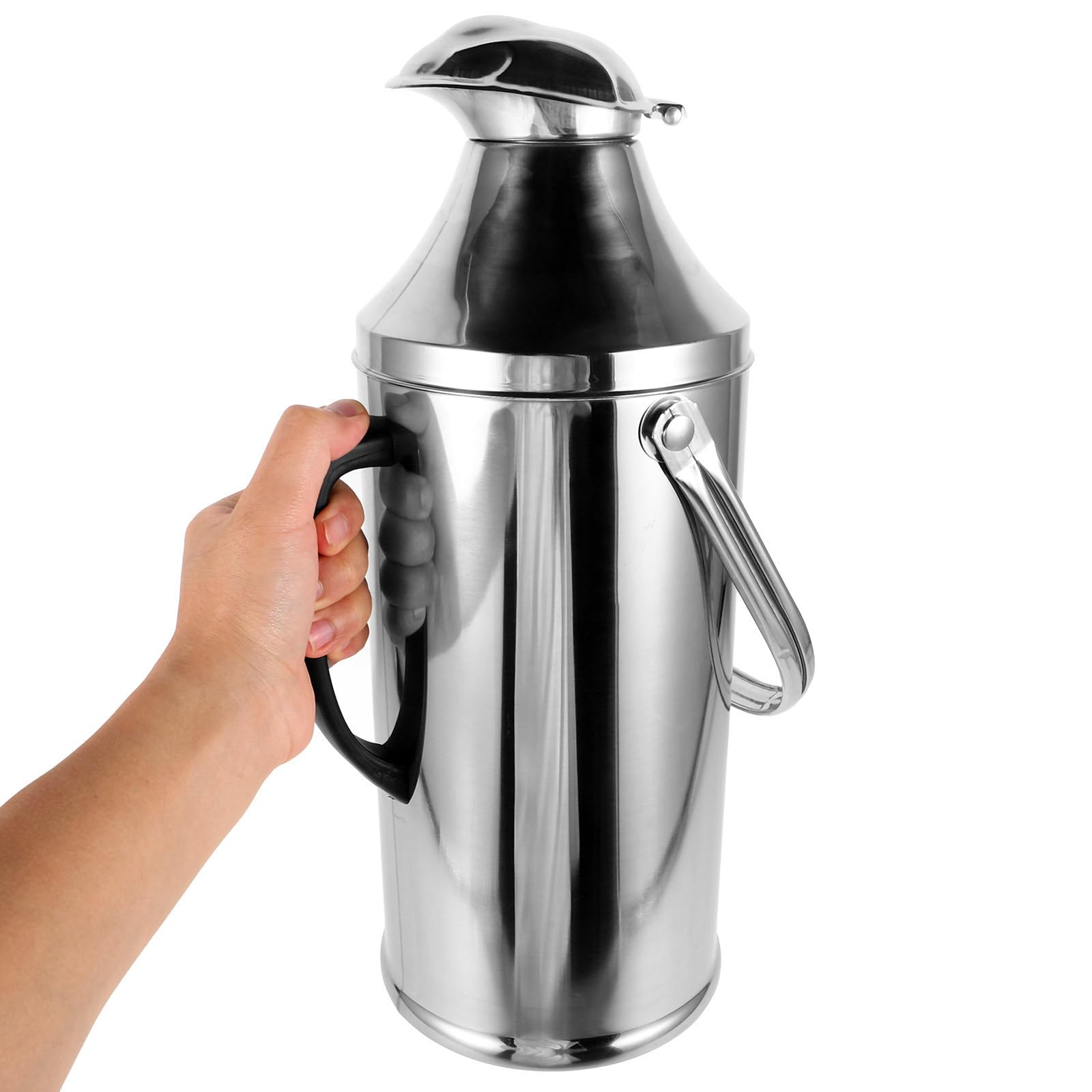 INOOMP Bouteille D'eau Isotherme avec Poignée 3.2l en Acier Inoxydable Grosse Capacité et Isolation Thermique Maison Voyages