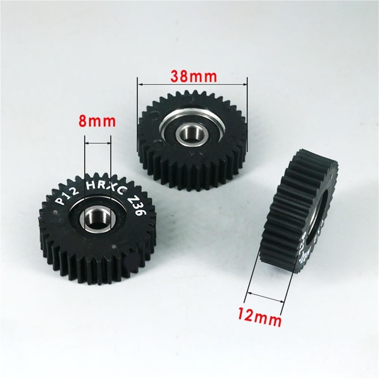 Engranajes planetarios de Dientes de 38x12mm y 36 T, reparación de Motor de Bicicleta eléctrica, Engranaje de Nailon for Piezas de Conector de rodamientos for Bafang 608RS