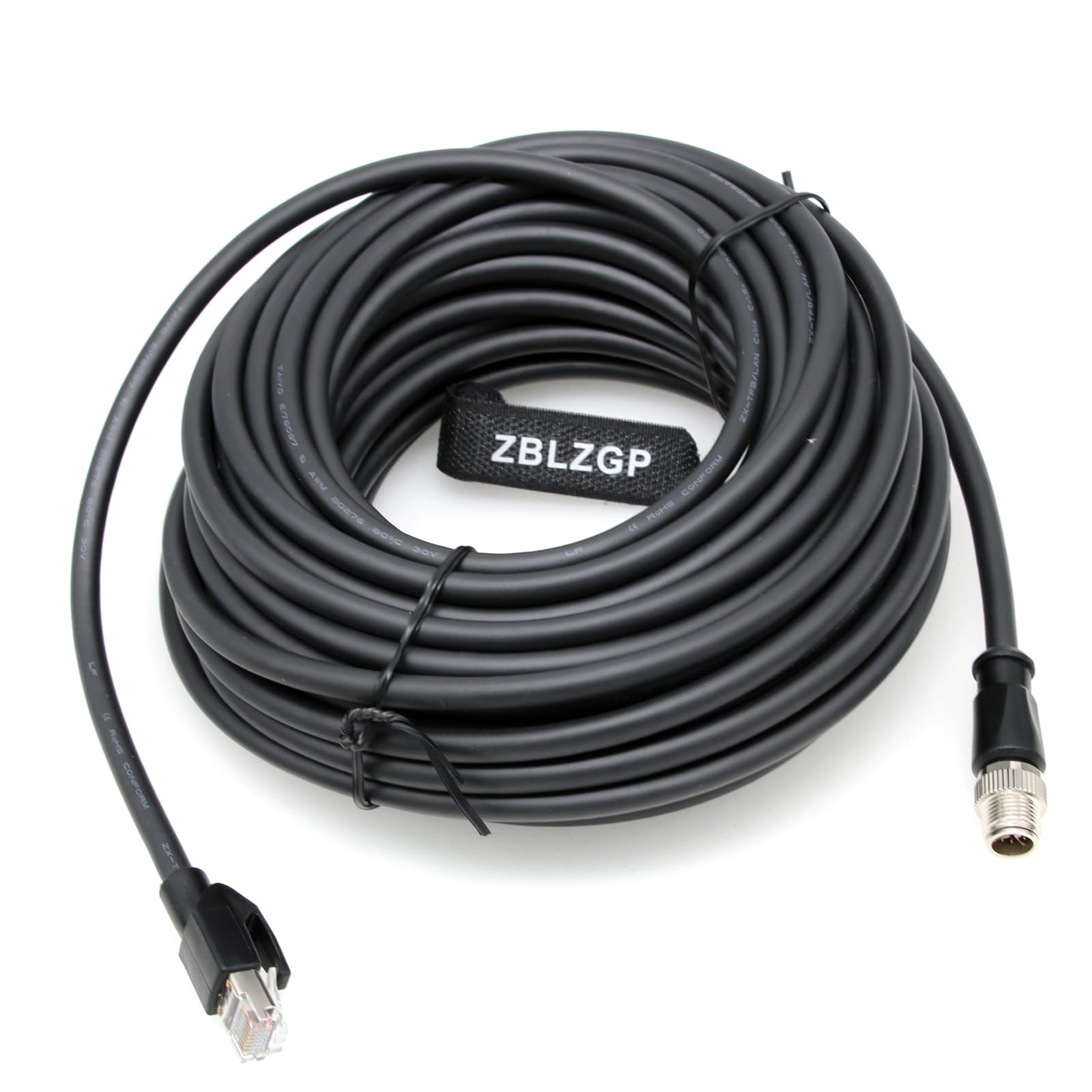 Amazon.co.jp: ZBLZGP M12 X コード 8 ピン RJ45 Cat7e 24AWG 10Gbps