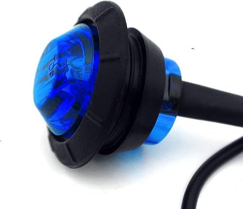 Vista 35 de KEING Paquete de 10 luces LED redondas de 3/4 pulgadas, color rojo, indicador, luz indicadora lateral para camión, remolque, caravana, cabina