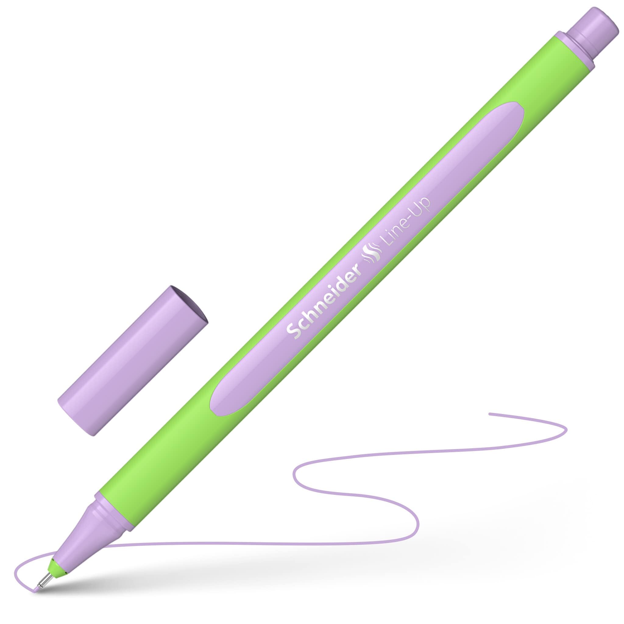 Schneider Line-Up Pastel Fineliner (Triangular Fineliners, Stroke Width 0.4 mm, Bio-Based Plastic) Pack of 10, Pastel Lilac - Image 4