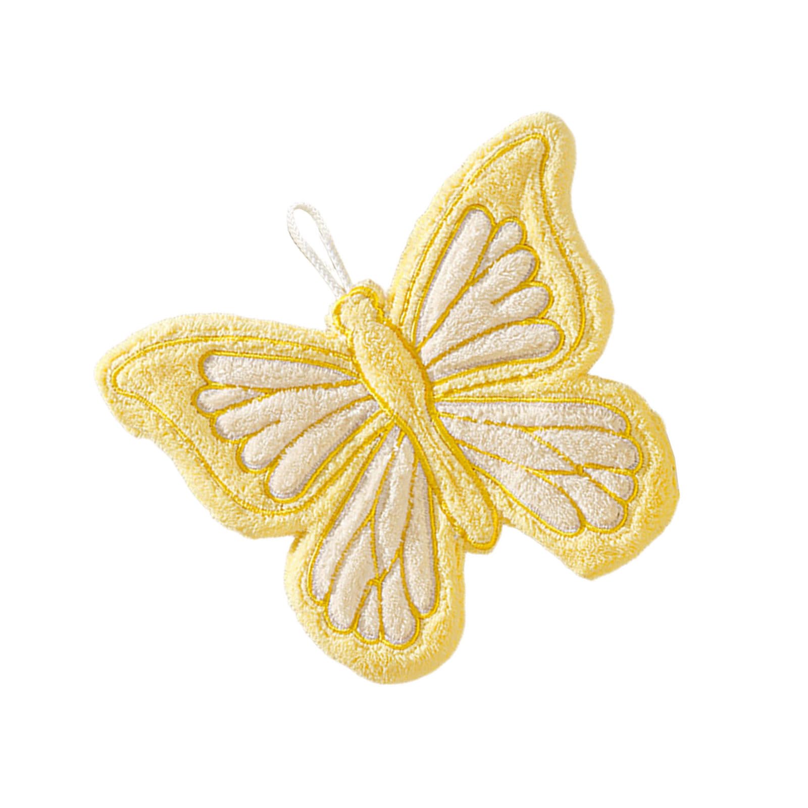 Tsophreniq Corals Fleece Butterfly Hand Towel for Kids Soft Absorbent Quick Drying Washcloth Handtowel for Bathroom Kitchen Use Corals Fleece Hand Towel