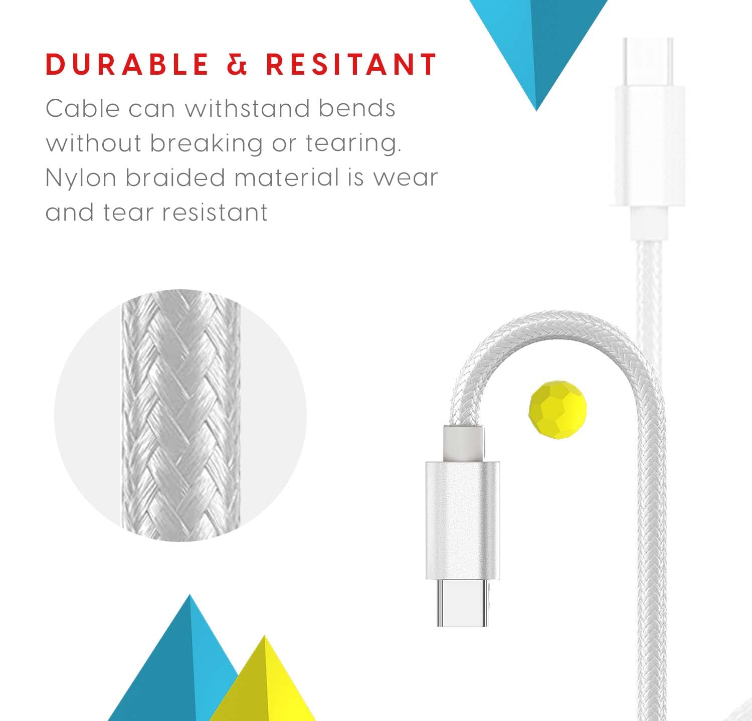 Buy TALK WORKS Nintendo Switch Charger USB C Braided Nylon Cable Accessory Extra Long 6