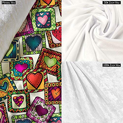Image of ArtzFolio Doodle Hearts D2 | Pouch Wrist Potli Bag | Bag for Weddings & Casual Parties