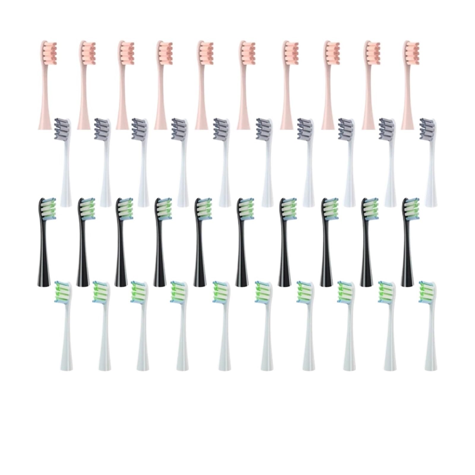 Reemplazo Del Cabezal Del Cepillo, Compatible Con Oclean, Electric X/XPRO/ Z1 | Cerdas de alta densidad: más cerdas brindan una cobertura más amplia(40pcs)