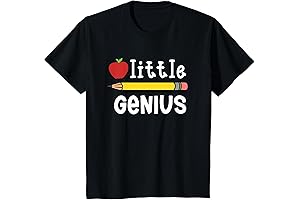 Kids Kids LITTLE GENIUS BACK TO SCHOOL WITH APPLE AND PENCIL YOUTH T-Shirt