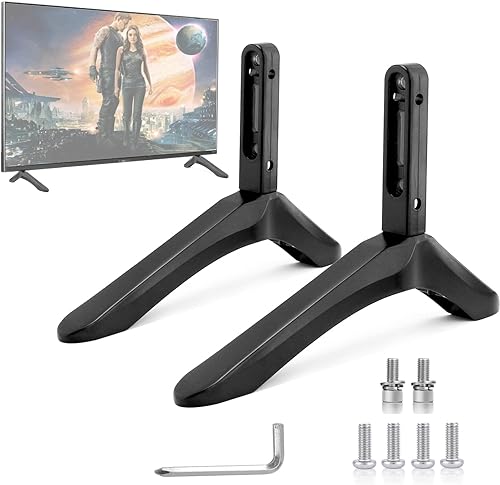 Patas universales para soporte de TV, patas de repuesto para la mayoría de televisores LCD LED de 27 a 55 pulgadas, Samsung, LG, Sony, VIZIO, TCL