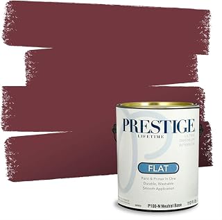 Paints Interior Paint and Primer In One, 1-Gallon, Flat, Comparable Match of Sherwin Williams* Fine Win*