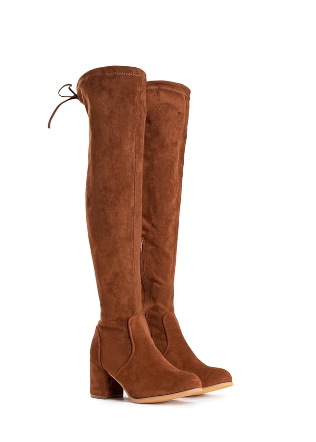 【NONCODE】Anka folding suede long boots Amazon.com | Women Over The Knee Boots Knee High Thigh High