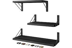 BAYKA Rustic Floating Shelves for Bedroom Wall