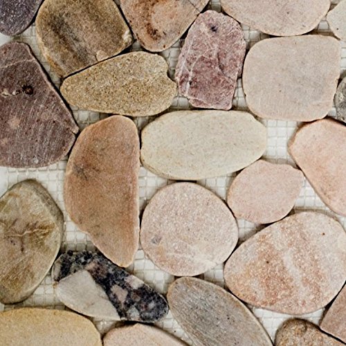 Flint River Pebbles Stone Mix Cut Beige/Grey/Red