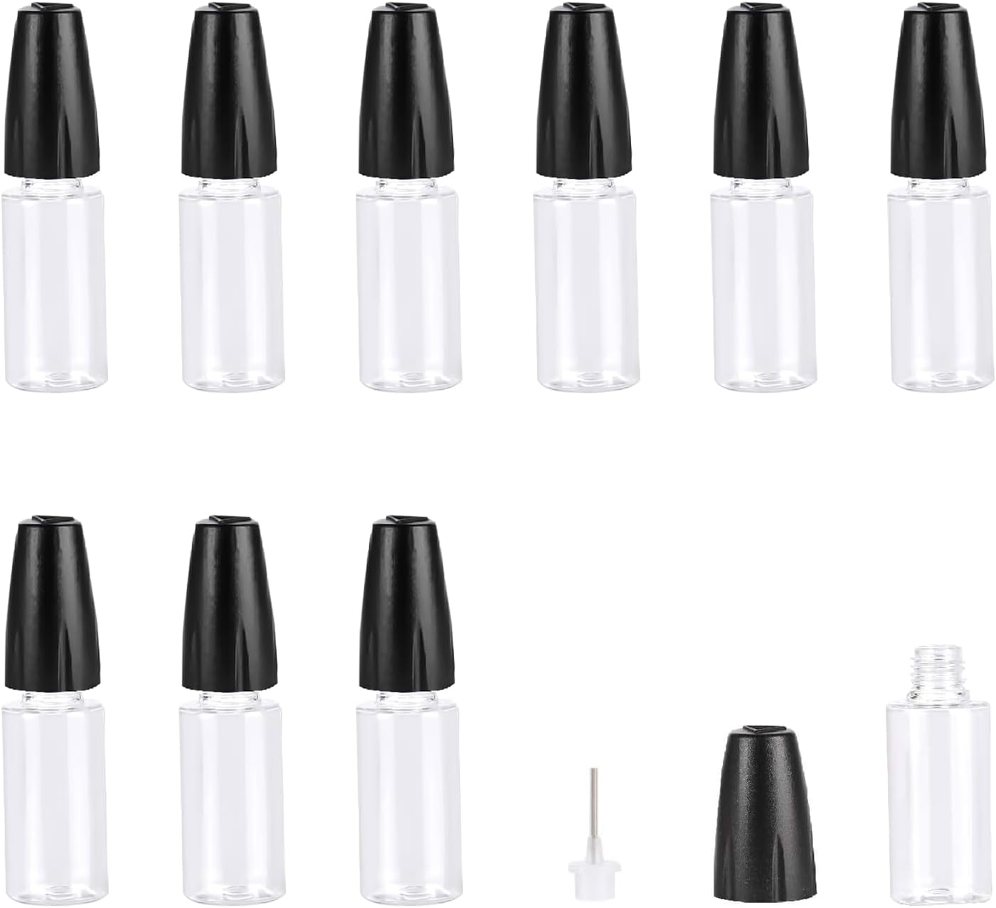 Amazon.co.jp ADOFUN ユニコーンボトル【10個*10ml】針付き リキッドボトル 針付き スポイトボトル 接着剤ボトル
