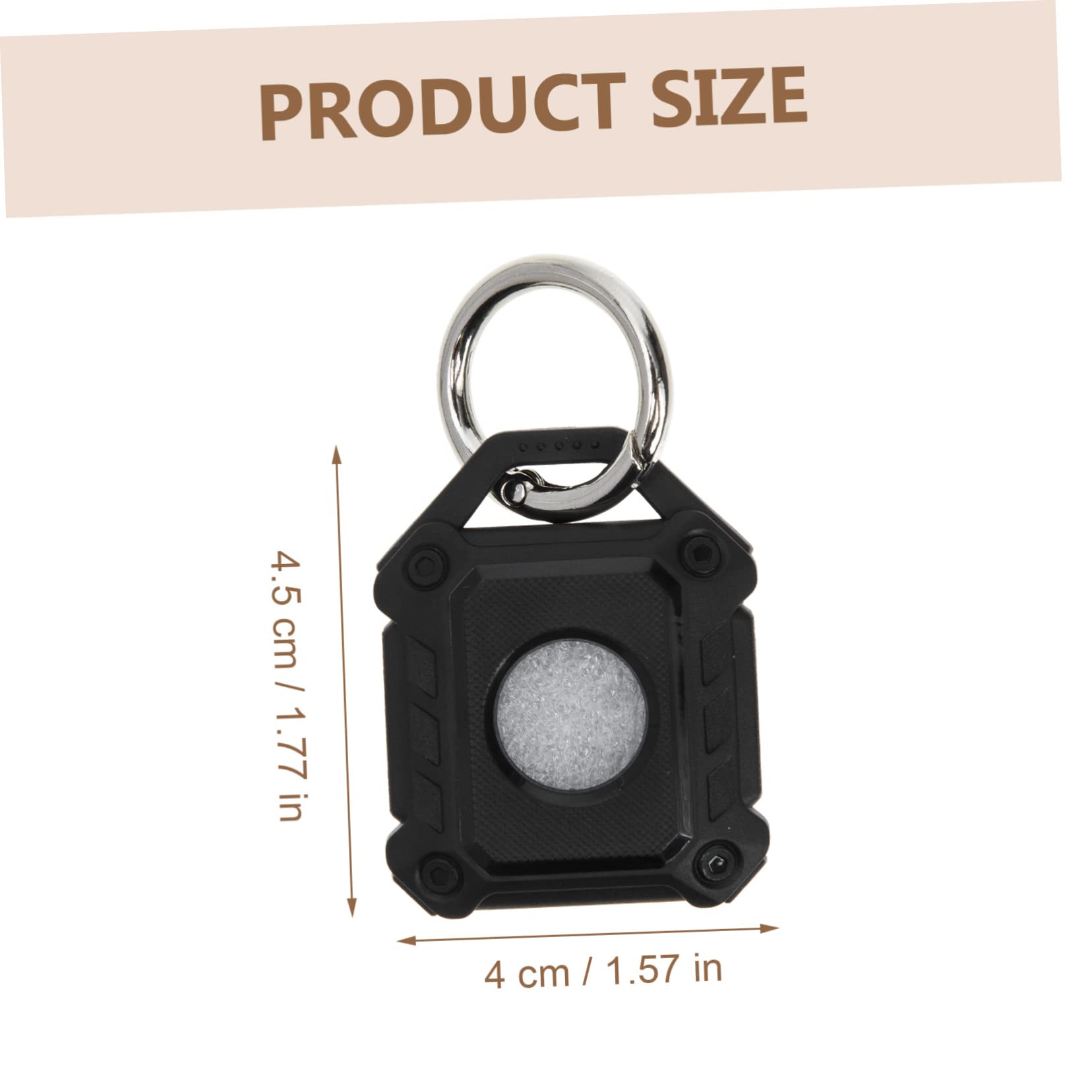 HOMSFOU Scratch Resistant TPU Protective Cover for -Scratch Keychain Holder for Keys Luggage and Pets Compatible