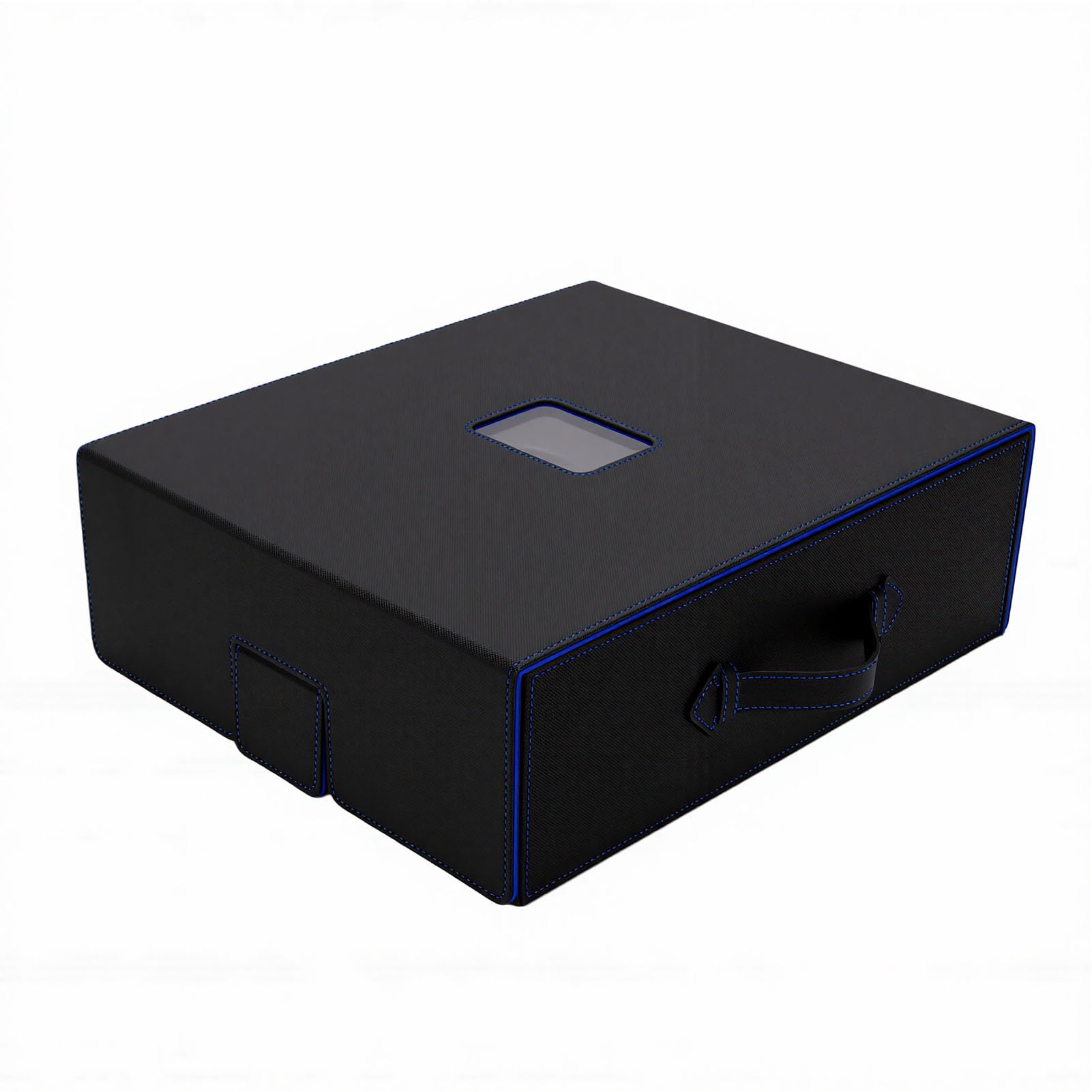 SUNGOOYUE Caja De cenamiento De Tarjetas Coleccionables, Capacidad De Cajas Soporte De Baraja De Cuero De Pu De 4 Filas Para La Colección De Tarjetas De Juego Commander Caja De cenamiento De