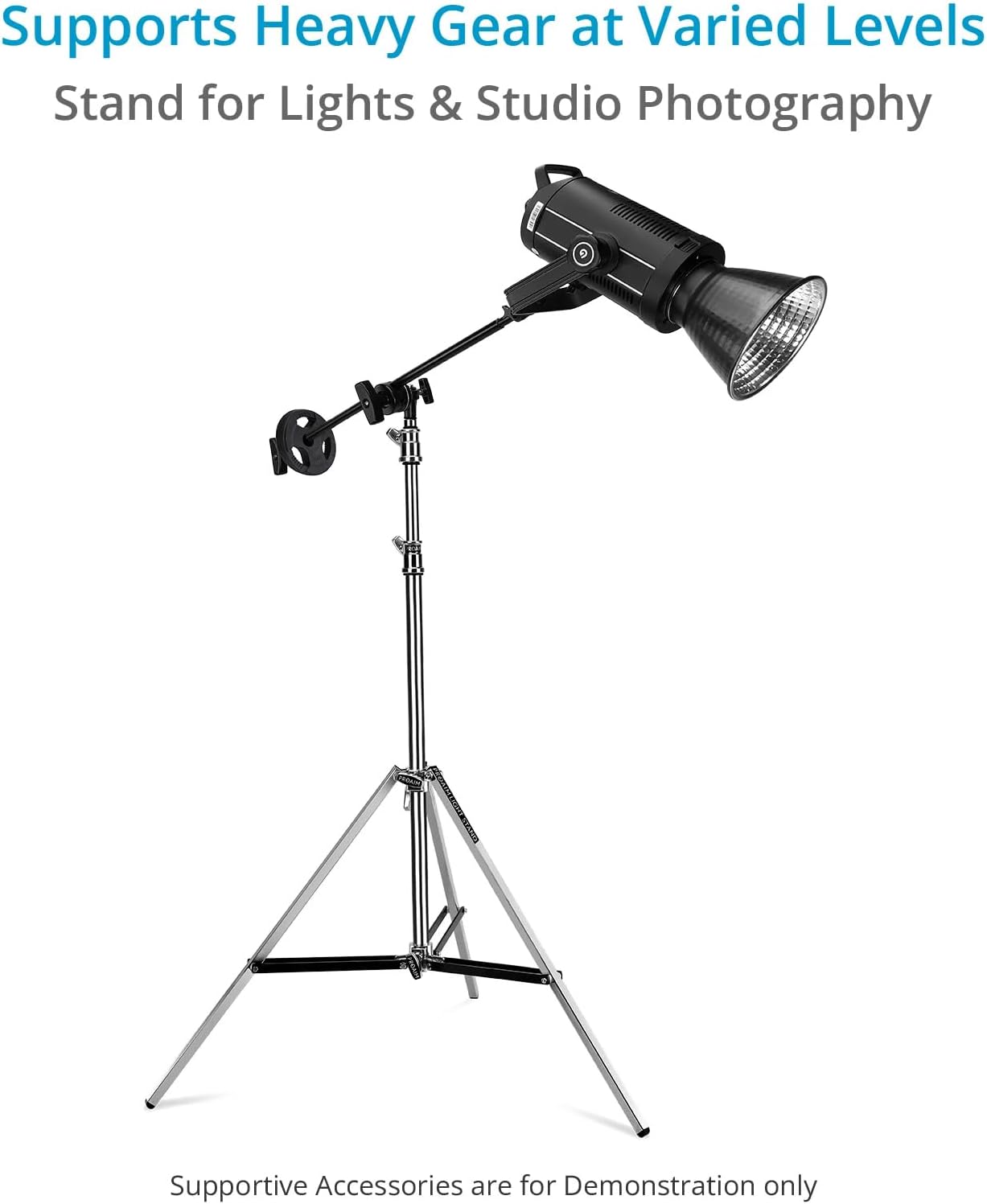 PROAIM Ninja Double Riser Stand for Lights & Studio Photography. Payload up to 10kg/ 22lb. Maximum Height: 40.9”/ 104cm with 5/8” Mounting. (TP-NJB-02)