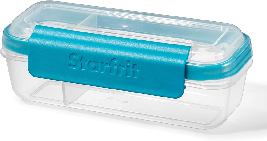 Starfrit Easy Lunch Snack & Dip Container Divided Container 14oz