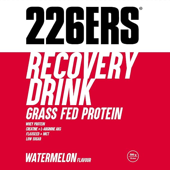 226ERS Recovery Drink Whey Protein with Creatine, Carbohydrates, L-Arginine and MCT, Gluten Free Nutrition Shake, Watermelon - 500 gr