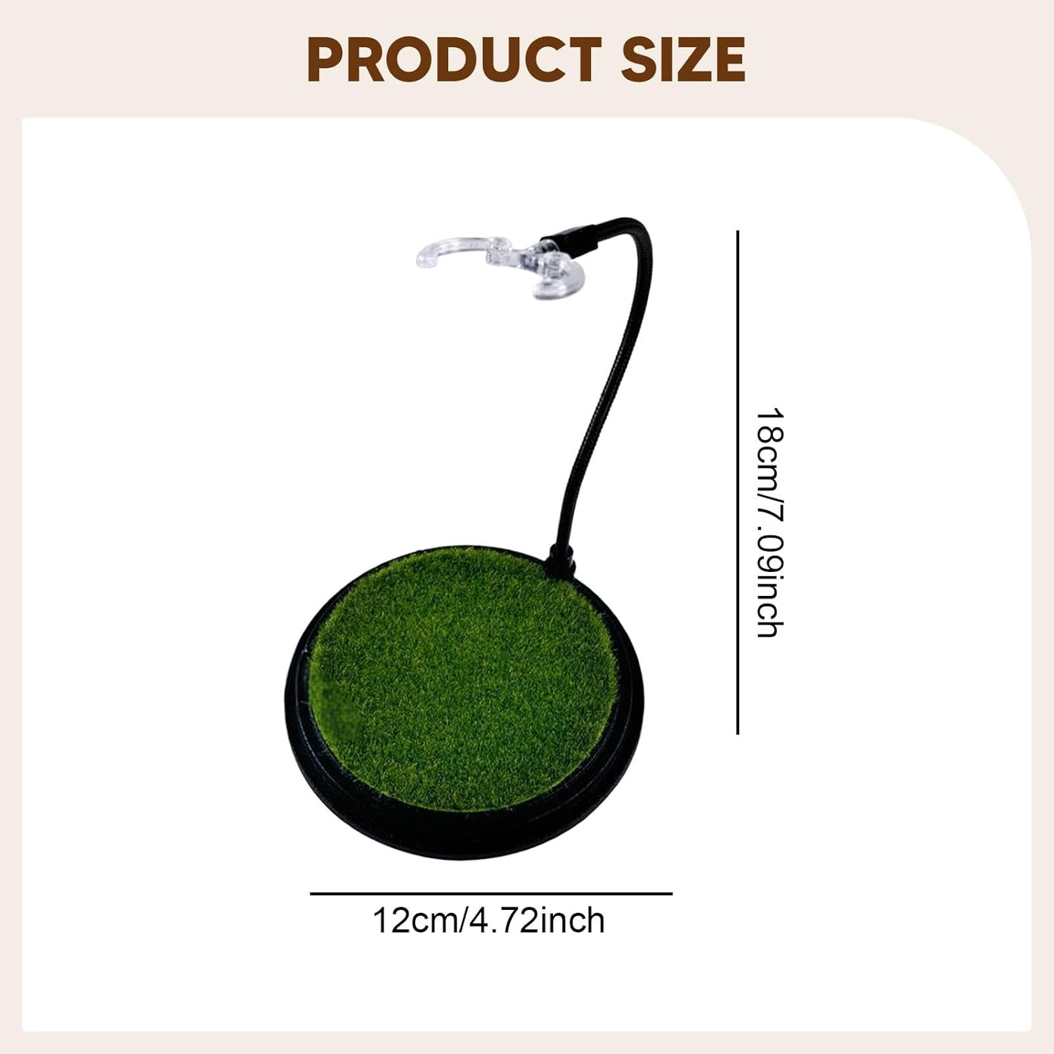 DYNWAVE 1/144 Doll Display Stand Football Figure Holder Accessories Black Versatile Collection Model Support Rack Action Figure Stand, 12x18cm