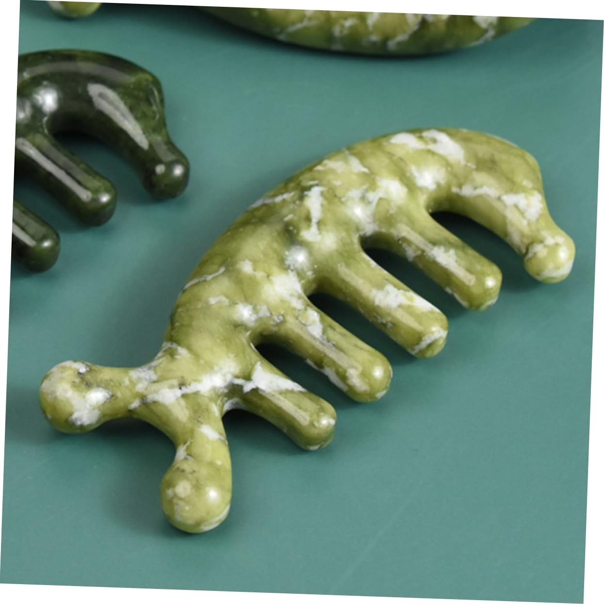 Healeved 5pezzi Pettine Massaggiante Con Design Unico Strumento Per Massaggio Del Capelluto e Scraping Facile Accessorio Per Relax e Benessere Per Uso Quotidiano e Per Familiari e Amici